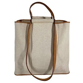 Borsa Tote Verticale Elan GM di Hermès Beige