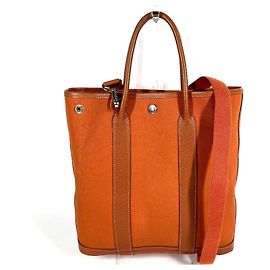 Hermès Bolsa Tote HERMES Garden File PM Laranja