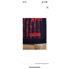 Silk Scarf Pierre Balmain Red Blue