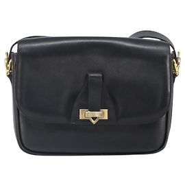 Céline Borsa a spalla vintage Celine in pelle Nero