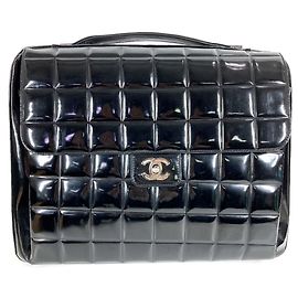 Borsa da spiaggia Chanel Flap CC Logo Coco Mark Nero