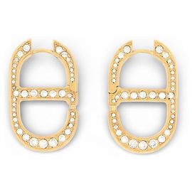 ORECCHINI DIOR 30 MONTAIGNE STRASS E2322WOMCY METALLO DORATO D'oro
