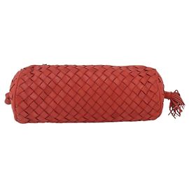 Bottega Veneta Intrecciato Clutch bag Leather Red