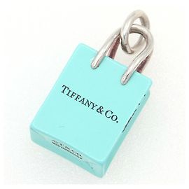 Collar de Péndulo de Plata Esterlina Tiffany & Co. Plata Azul