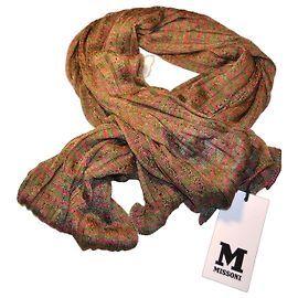 Cachecol Missoni multicolorido de viscose Multicor