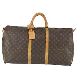 Louis Vuitton Keepall Bandouliere Bag Monogram Canvas 60 Brown