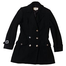 Iceberg black coat in virgin wool Black
