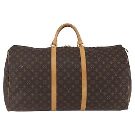 Louis Vuitton Keepall Bag Monogram Canvas 60 Brown
