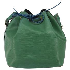 Louis Vuitton Petit Noe Handbag Epi Leather Medium Green