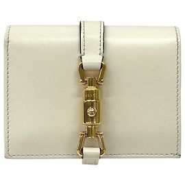 Gucci New Jackie Women's Bifold Wallet Cream