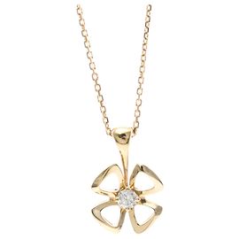 Bulgari Collar Péndulo de Diamante 1P Fiorever de Bvlgari Dorado