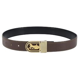 Céline CELINE Pferdewagen Gürtel Leder 29,1" Braun Auth 165145 Braun