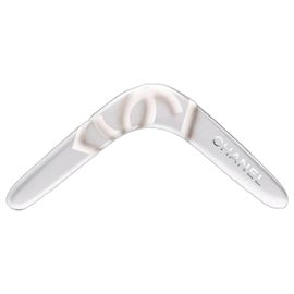Chanel Logoed Boomerang - 2000s White Grey Sand