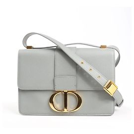Borsa a spalla in pelle Dior Montaigne 30 grigia Grigio