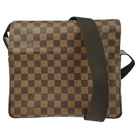 Louis Vuitton Naviglio Handbag Damier Brown