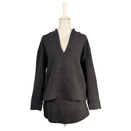 Autre Marque Felpa Belsay e mini-short grigio in lana Grigio