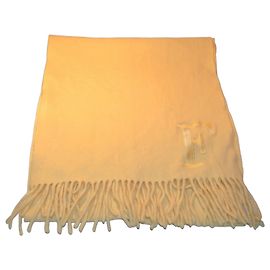 Cachecol de lã Gianfranco Ferré creme Creme