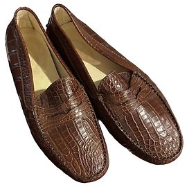 Mocassino Tod's in coccodrillo Marrone