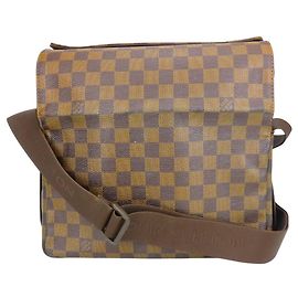 Louis Vuitton Naviglio Shoulder Bag Brown Damier ebene