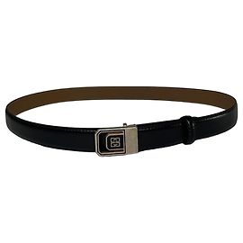 Cinturón de cuero vintage Givenchy negro Negro