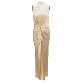 Jonathan Simkhai Robe en crêpe satiné froncé Giana Blush de Simkhai Rose