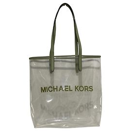Bolsa Tote em PVC Michael Kors Outro Verde