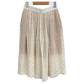 Stella Mc Cartney Gonna trasparente in misto seta a pois Stella McCartney Beige