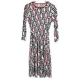 Autre Marque Robe Pierre Cardin Noir Rose Blanc