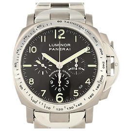 Panerai Luminor Chronograph Stainless Steel Titanium Automatic Black