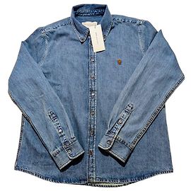 AMI Alexandre Mattiussi Jeanshemd Blau