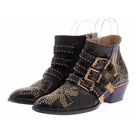 Chloé Black low 'Susanna' ankle boots Black