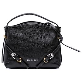 Sac à main Voyou en cuir noir nano de Givenchy Noir