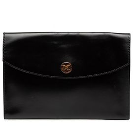 Pochette Rio en veau noir Hermès Noir