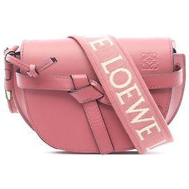 LOEWE Sac Dual Gate Mini en Cuir Rose Rose