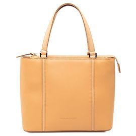 Bolsa tote de couro marrom Burberry Marrom Caramelo