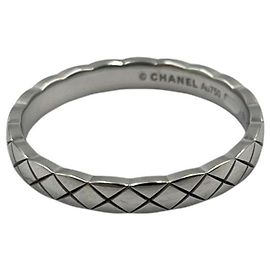 CHANEL Coco Crush Ring in 18K White Gold White