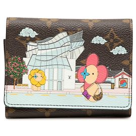 Cartera Tri-fold Victorine Vivienne Monogram Louis Vuitton Castaño Multicolor