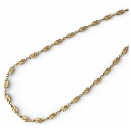 Collar Largo de Cadena Dorada Christian Dior Dorado