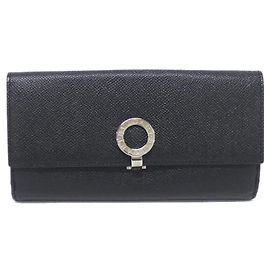 Bulgari Bvlgari 30416 Black Wallet Black