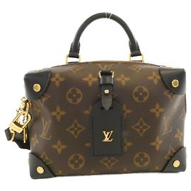 Borsa Louis Vuitton Monogram Petite Malle Souple Nero