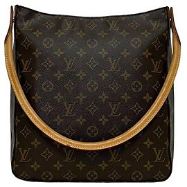 Sac à main Looping GM Louis Vuitton Marron Monogramme