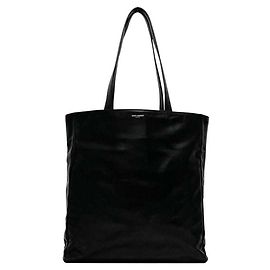 Saint Laurent Vorise Reversible Tote Bag - Black Leather Black