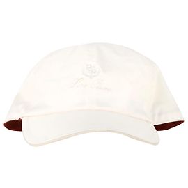 Loro Piana Baseball Cap in White Polyester White Cream