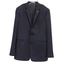 Blazer Dior Homme en Laine Vierge Bleu Marine Bleu Bleu Marine
