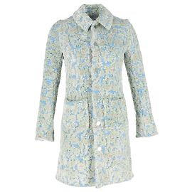 Bottega Veneta Boucle Coat in Multicolor Viscose Multiple colors