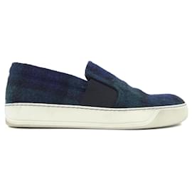 Baskets LANVIN Bleu Vert Bleu Marine