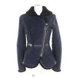Hermès Hermes Lamb Fur Shearling Jacket Black Blue