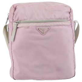 Bolsa de Ombro Vintage Prada Tessuto Rosa