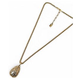 Collier Pendentif Plaqué Or Yves Saint Laurent Doré