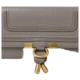 Chloé Marcie Long Wallet Brown